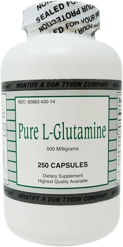 Pure L Glutamine 500 mg 250 caps