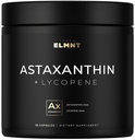 TERRA ELMNT Ασταξανθίνη 24mg + Lycopene 50mg Κλινική Δύναμη Carotenoids Συμπλήρωμα δέρματος w. 100% Φυσικό από MicroAlgae - Καλύτερα Συμπληρώματα Ασταξανθίνης για την Υγεία του Δέρματος & Χρώση - Aspaxantina