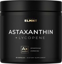 TERRA ELMNT Astaxanthin 24 mg + Lycopene 50mg Klinik Güçlü Karotenoyak Skin Supplement w. 100% MicroAlgae - En İyi Astaxanthin Supplements for Skin Health & Pigmentation - Astaxantina