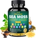 Κάψουλες Bualle Organic Sea Moss με Black Seed Oil, Ashwagandha, Bladderwrack, Ginger & Burdock Root – Βότανο Complex για την καθημερινή ευεξία – 60 κάψουλες (1 πακέτο)
