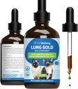 Pet Wellness Lung Gold for Cats - Lung Immune Support, Lower Respiratory Health, Open Airways, Normal Nefes, Reishi, Coptis - Veterinarian-Formated Herbal Supplement - 4 oz (118 ml)