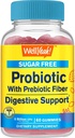 Sugar Free Probiyotik with Prebiyotik Gummies (5 Milyar CFU) - Digestive Support, Gut Health ve Vaginal Support - Raf Stable Probiyotik Gummy, Prebiyotiks and Probiyotiks for Women and Men - 60 Count