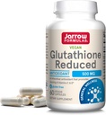Jarrow Formulas Glutathione 500 mg - 60 Veggie Capsules - Intracellular Antioksi - Quality Glutathione Supplements - Vitaminlerin Geri Dönüşümü C & E - Non-GMO - Gluten Free - Vegan