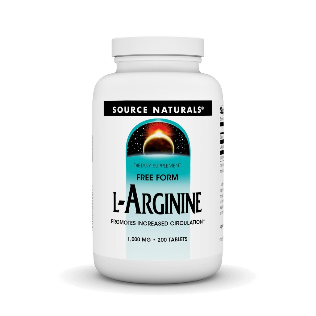 Source Naturals L-Arginine Free Form* - 1000 mg, 200 Tablet