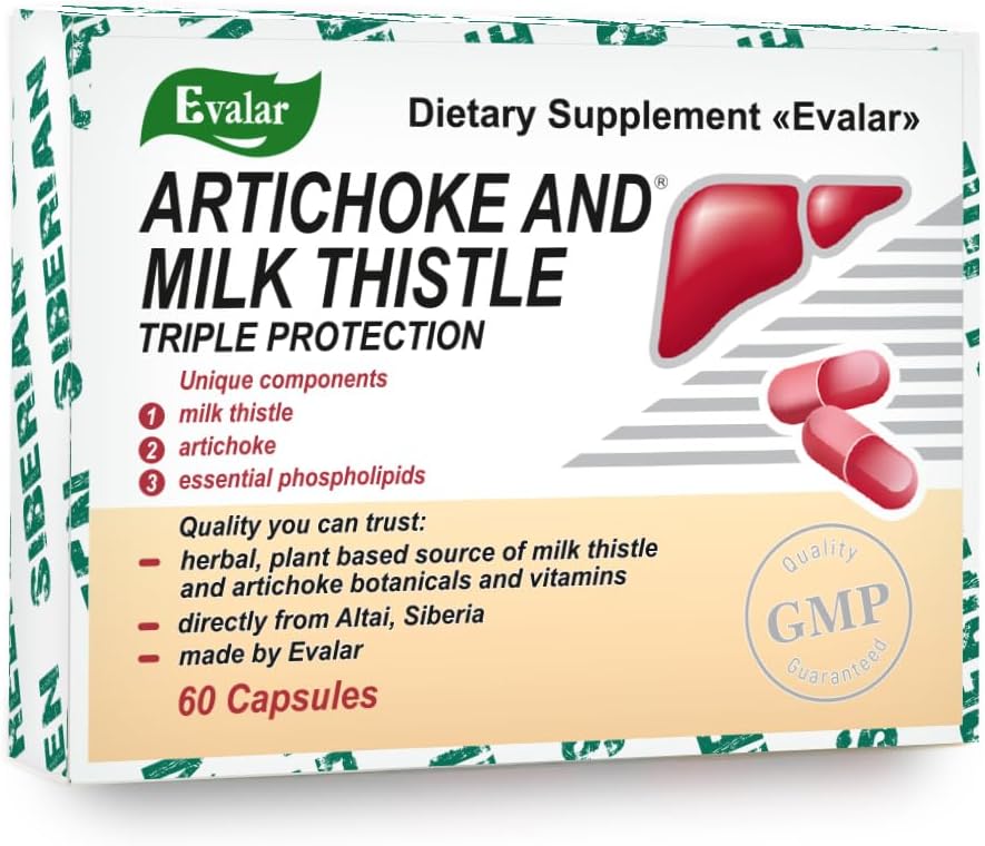 Evalar Milk Butle Artichoke Herbs Sibirya 60 Tabs