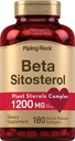 Piping Rock Beta Sitosterol Supplement for Men | 1200 mg | 180 Softgels | Plant Sterols Kompleks | Non-GMO, Gluten Free