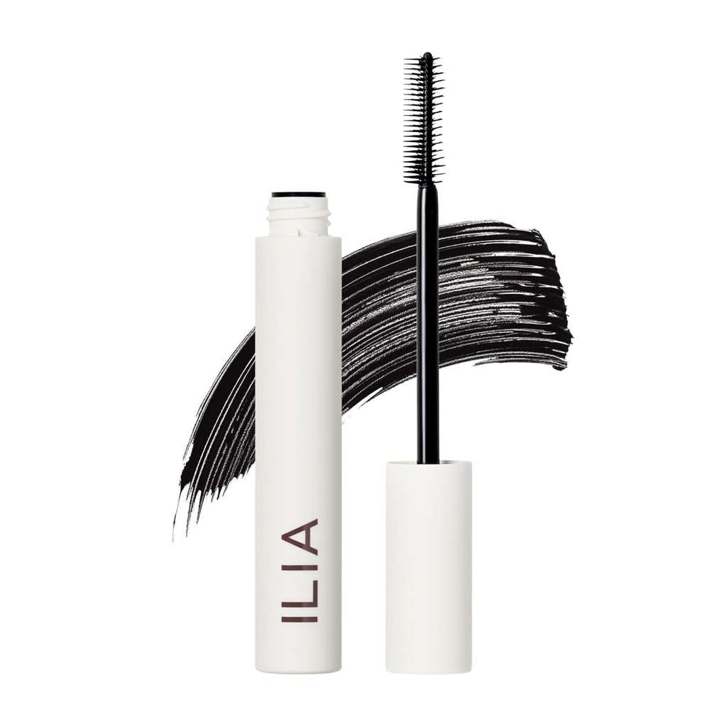 ILIA - Limitless Lash Mascara | Hafif, Nourishing, Uzunlukting, Kaldırma | Flake + Smudge-Resistant | Non-Toxic, Cruelty-Free, Ophthalmologist-Tested, Güvenli For Hassas Gözler (Soft Black)