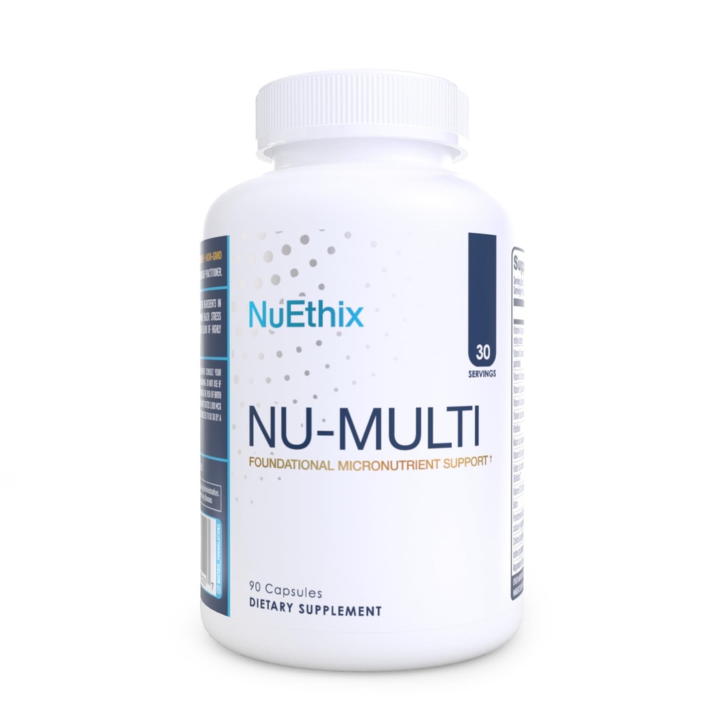 NuEthix Formulations Nu-Multi Foundational Micronutrient Support Diyetary Supplement, 90 Capsules