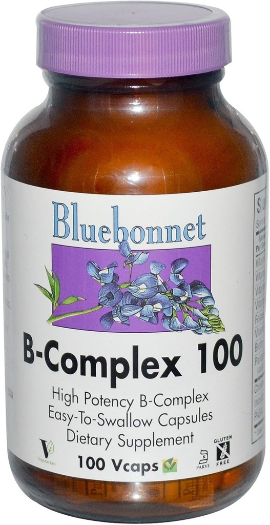 Bluebonnet - B-Complex 100 mg - 100 Veg Caps