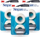 Nexcare Gentle Paper Tape, Medical Paper Tape, Secures Dressings and Lifts Away Gally - 1 In x 10 Yds, 6 Rolls of Tape