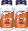 NOW Συμπληρώματα, Lutein 20 mg με 20 mg ελεύθερης λουτεΐνης από Lutein Esters, 90 κάψουλες Veg (πακέτο των 2)