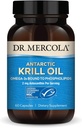 Dr. Mercola Antarktika Krill Oil - 1000 mg - Omega-3 Supplement with EPA & DHA - Supports Brain, Heart, Joint & Immune Health - GMO-Free, Gluten-Free & Soy-Free - 60 Capsules (30 hizmet)