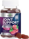 Κοινή υποστήριξη Gummies Επιπλέον δύναμη Glucosamine Gummy συμπλήρωμα με βιταμίνη Ε - Φυσικό Cartilage & κοινή υγεία & ευελιξία Υποστήριξη, καλύτερη υποστήριξη Glucosamine Chew για άνδρες & γυναίκες - 60 Gummies