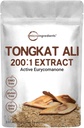 Mikro Malzemeler Tongkat Ali, 200:1 (Longjack) Toz, 100 Grams, Endonezya'da Grown, 100 Pure Eurycoma Longifolia Root, Bitter Taste - No Filler, Nomix, Non-GMO