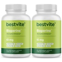 Bioperine 10 mg (240 Vejetaryen Capsules) (120 x 2) - Stearates - Vegan - GMO - Gluten Ücretsiz - Aborpsiyon Geliştirmek