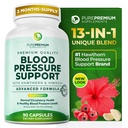 Hawthorn Berry Kan Basıncı Supplements with Hawthorn Berry, Hibiscus, Garlic & Vitamin B12- Nitrik Çimento Normal Kalp Sağlığı için Tamamlandı, Circulation Health & Blood Printing Support - 90ct
