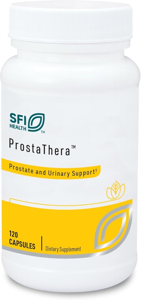 Klaire Labs SFI Health Prostathera - Prostate Supplement for Men with Saw Palmetto, Pollen, Nettle, Pygeum & Minerals - Gluten-Free Supplements to Support Prostate & Urinary Health (60 Tablet)