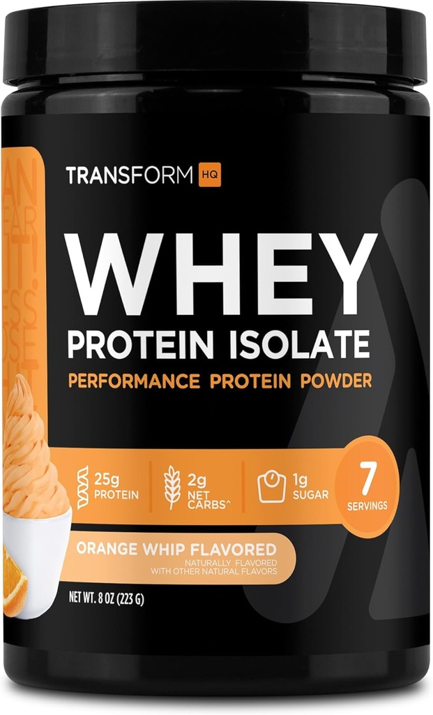 Dönüşüm Whey proteini (WPI) Orange Whip Flavored 7 Hizmet - Preformance Protein Toz Toz