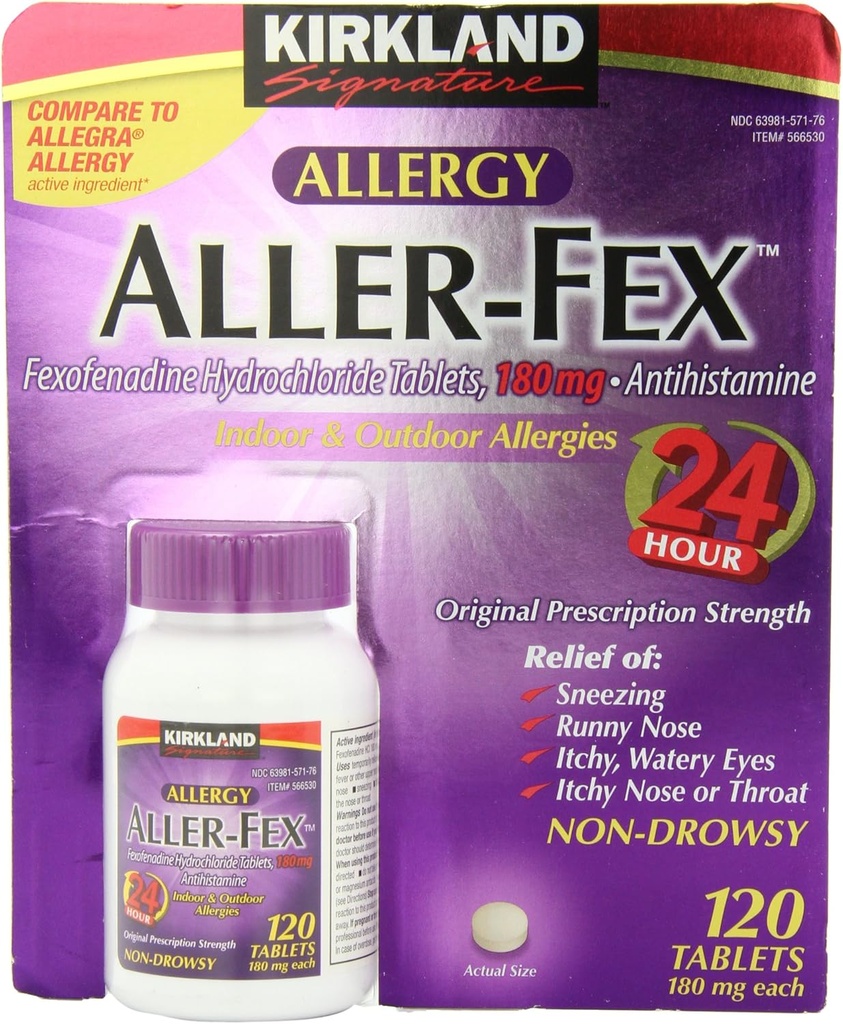 Kirkland Signature Aller-Fex 180mg 120 sekme
