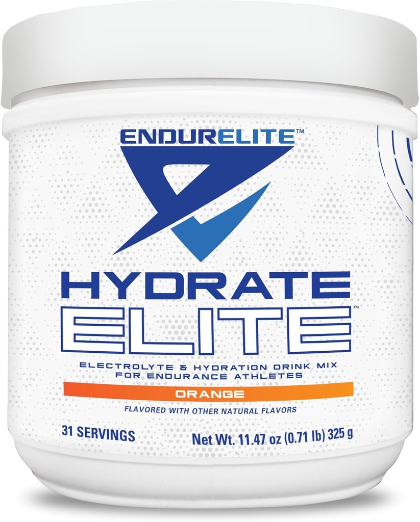 EndurElite Hydrate Elite – Electrolyte Toz – Anında Hydration & Electrolytes for Endurance Athletes – Hydration Toz Mix – Orange – 31 Servisler