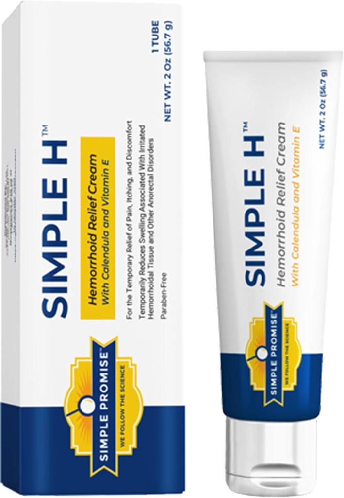 Basit Söz - Basit H Hemorrhoid Krem - 28 Potent Malzemeler ve Geliştirilen Teslimat Sistemi ile Gerçekleştirilmiş Fast-Absorbing Formula - Paraben-Free, Tavsiyeler ve Yardım, 2 ozz