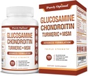 Safly Optimal Glucosamine Chondroitin MSM Supplement w/Turmeric & Boswellia - Glucosamine Sulfate Ortak Supplement for Men & Women - 120 Tablet