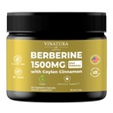 VINATURA Berberine 1500 mg - Ceylon Cinnamon, Max Potency Berberine HCL - 90 Capsules