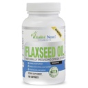 Organic Flaxseed Oil Softgels - 1000mg Premium, Virgin Cold Pressed from Flax Seeds - Hair Skin & Nails Support - Omega 3-6-9 Συμπλήρωμα - 100 Count - More than 3 Month Supply!