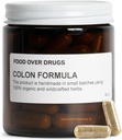 Gıda Over Drugs Colon Formula – Advanced Colon Cleanse Herbal Meeting with Cascara Sagrada, Psyllium Husk, Dandelion Root, Ginger, and Marshmallow – Plant-Based Digestive Support Supplement [60 ct]