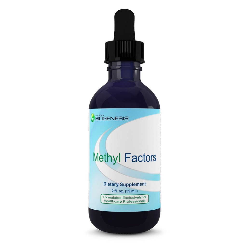 Nutra Biogenesis Metil Faktörleri - B12 Drops, Metilfolate Drops, Kadınlar ve Erkekler için Sublingual Liquid, Çocuklar ve Yetişkinler için Folic Acid ile B Kompleks, Enerji Tamam, Sugar Free - 2 Fl Oz Oz