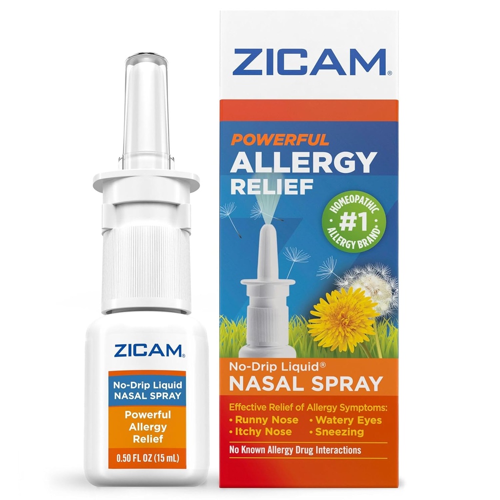 Zicam Allergy Relief No-Drip Liquid Nasal Spray Non-Drowsy, 0.5 Ounce