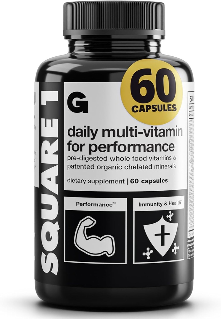 Κερδίζει στη μαζική πλατεία 1 Multivitamin και Mineral συμπλήρωμα για γυναίκες και άνδρες, βιταμίνες, Digestive Ένζυμα και οργανικά ορυκτά για την υγεία των μυών, την απόδοση και την ανοσοποιητική υποστήριξη, 60 κάψουλες