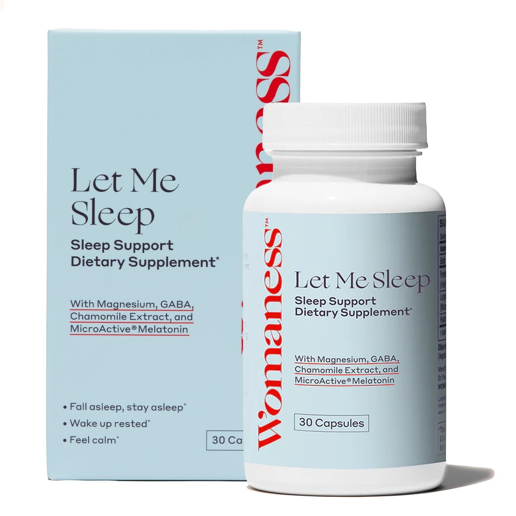 Kadın Yetişkin Için Uyku Yazıyor - Melatonin 3 mg, Magnezyum Supplement, GABA & Chamomile Ekstrak Uyku için Uyku Desteği - 30 Capsules