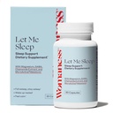 Womaness Let Me Sleep Supplements for Adults – Natural Sleep Aid with Melatonin 3mg, Magnesium Supplement, GABA & Chamomile Extract for Restful Sleep – Nighttime Support for Sleeping - 30 Κάψουλες