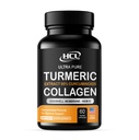 Turmeric Curcumin% 95 Extract & Collagen Capsules - NEM Diz Comfort & Flexability - Eggshell Membran w Doğal Occurring Glucosamine Chondroitin Hyaluronic Acid- Made in USA