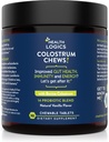 Sağlık Mantıkları Colostrum Chews-Colostrum% 25 IgG for Gut Health, Immune Support, Saç Büyüme, Vanilla Flavor, 90 Hizmet, Tüm Bovine Colostrum Superfood