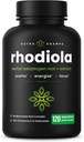 Rhodiola Rosea Supplement 600 mg | 120 Vegan Capsules | Rhodiola Rosea Türlü Enerji, Stres Yardımı, Mood ve Focus | Rosavin & Salidrosides | 300 mg Pills by NutraChamps