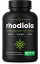 Rhodiola Rosea Supplement 600 mg | 120 Vegan Capsules | Rhodiola Rosea Türlü Enerji, Stres Yardımı, Mood ve Focus | Rosavin & Salidrosides | 300 mg Pills by NutraChamps