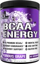 EVL BCAAs Amino Asits Toz - BCAA Energy Pre Workout Toz for Muscle Recovery Lean growth and Endurance - Rehydating Post Workout Recovery Drink with Natural Caffeine - Furious Grape