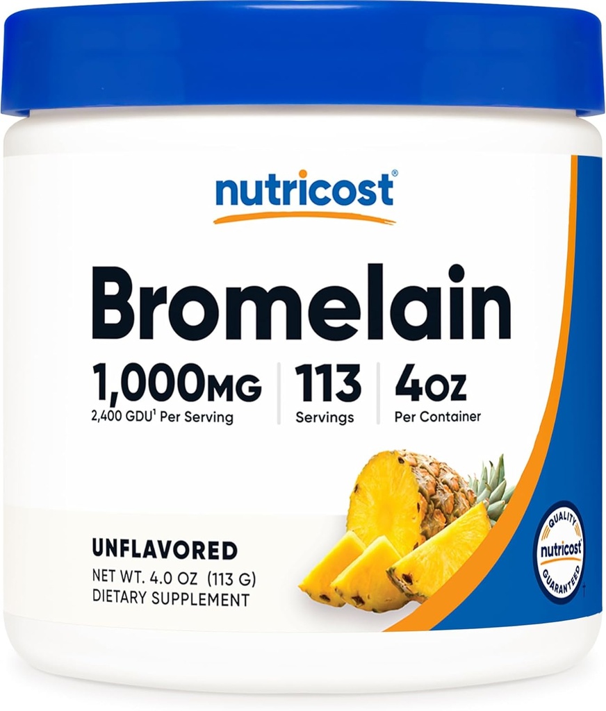 Nutricost Bromelain Toz 4 OZ - Non-GMO, Vegetarian, Gluten Free