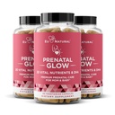 Kadınlar için Glow Prenatal Vitaminler 3Pack Sche - 20in-1 Sağlıklı Gecikme ve Fetal Geliştirme - Folic Asit & Vegan DHA For Baby's Growth & A Comfortable Gebelik - 180 Capsules