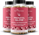 Kadınlar için Glow Prenatal Vitaminler 3Pack Sche - 20in-1 Sağlıklı Gecikme ve Fetal Geliştirme - Folic Asit & Vegan DHA For Baby's Growth & A Comfortable Gebelik - 180 Capsules