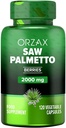 ORZAX Prostate Supplement with Saw Palmetto Extract 2000 mg for Men - Saç & Urinary Support - 120 Veg Capsules - (120-Day Supply)