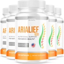 (5 Pack) Arialief Pro Capsules for Sciatia, Arialeaf Nutritional Support for Nerve Health, Arialeaf Prime Palm Sciatica, Aria Leaf Primepalm Aria LIEF, 5 Ay