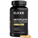 Eliixr Torchated Multivitamin Supplement for Men and Women, her Capsule'de Active Folate ve 500mcg of Active B12 ile. 60 Capsules, 60 günlük Supply, Iron Free, ABD'de Yapılan