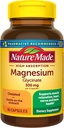 Nature Made High Absorption Magnesium Glycinate 300mg per 3 Capsules, Magnesium Supplement for Muscle, Heart, Nerve and Bone Support, 90 Magnesium Bisglycinate Capsules, 30 Day Supply