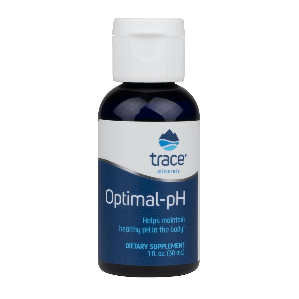 Trace Minerals Optimal-pH - Concentrated Ionic Mineral Supplement for Digestive & Immune Health - Digestion & pH Support Supplement with Magnesium & Boron - 1 fl oz (About 120 Servings)