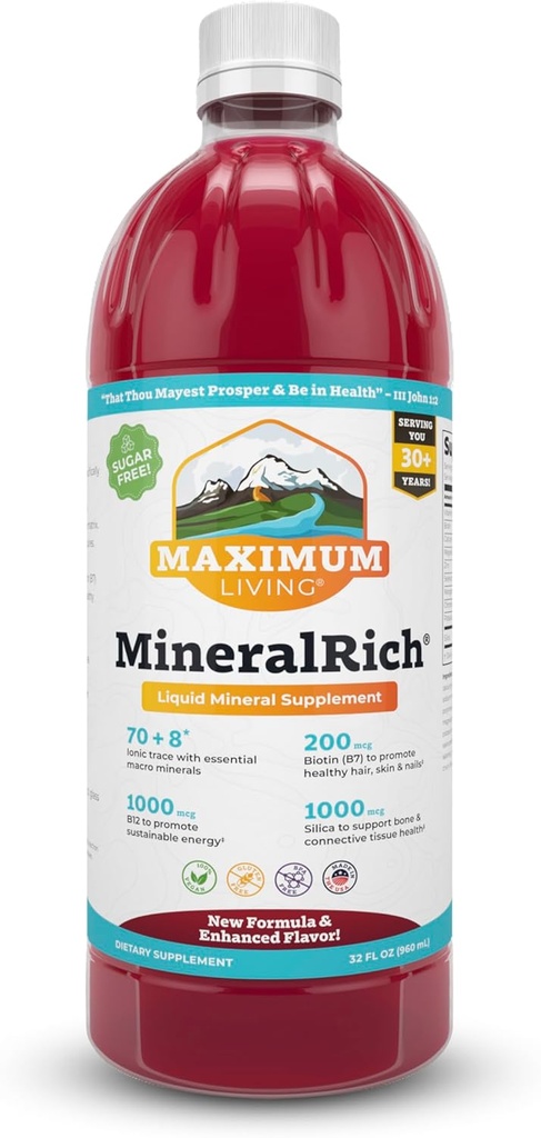 En fazla Yaşayan MineralRich Minerals Supplement - 32 oz (32 oz)