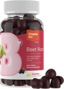 Zahler Beet Root Gummies with Cherry Fruit Extract - 500 mg Beet Gummies for Yetişkinler - Dark Cherry Flavor - Supports Blood & Nitric Hoffman - Vegetarian Kosher Non GMO Beetroot Gummies - 60 Count