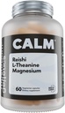Mushroom Genetics Reishi, L-Theanine & Magnezyum Supplement – Adaptojenik Mushroom Capsules | Rahatlama için Stres Yardımı Tamamlama, Uyku ve Immune Health | Brain Wellness Support | 60 Capsules